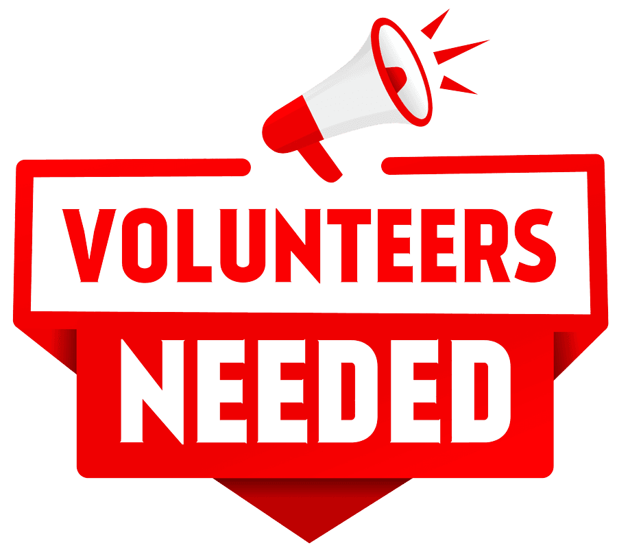 Volunteers Needed Sign